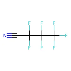 Butanenitrile, 2,2,3,3,4,4,4-heptafluoro- structure