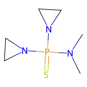 Phosphinothioic amide, P,P-bis[1-aziridinyl]-N,N-dimethyl- structure