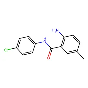 2-amino-N-(4-chlorophenyl)-5-methylbenzamide structure