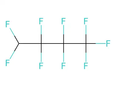 1H-perfluorobutane structure