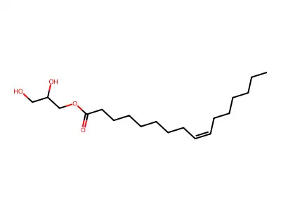 2,3-Dihydroxypropyl hexadec-9-enoate structure