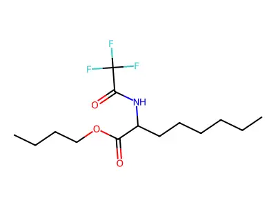 Butyl 2-[(trifluoroacetyl)amino]octanoate structure