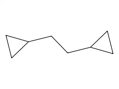 Ethane, 1,2-dicyclopropyl- structure