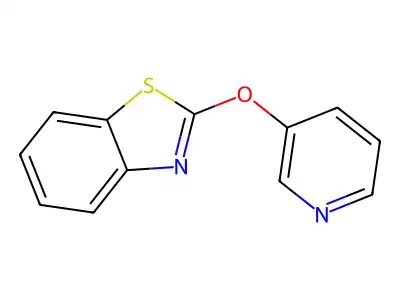2-(3-Pyridyloxy)benzothiazole structure