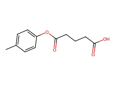 4-[(4-Methylphenyl)oxycarbonyl]butanoic acid structure