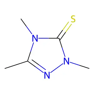 2,4,5-Trimethyl-1,2,4-triazole-3-thione structure