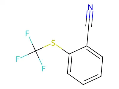 2-(Trifluoromethylthio)benzonitrile structure