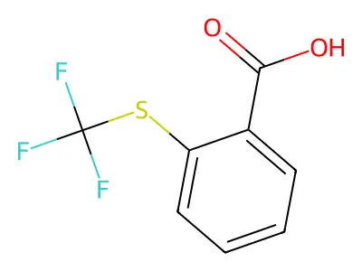 2-[(Trifluoromethyl)sulfanyl]benzoic acid structure