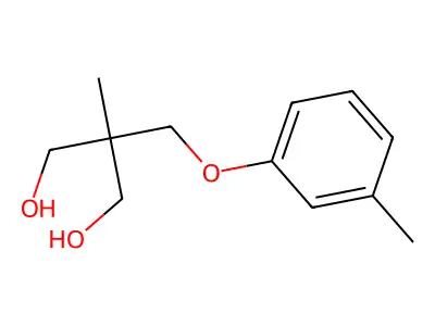 1,3-Propanediol, 2-methyl-2-((m-tolyloxy)methyl)- structure