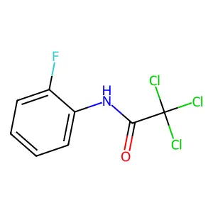 Trichloroacetamide, N-(2-fluorophenyl)- structure