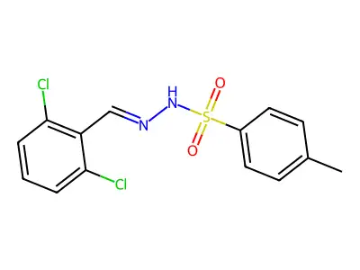 N-[(2,6-dichlorophenyl)methylideneamino]-4-methylbenzenesulfonamide structure