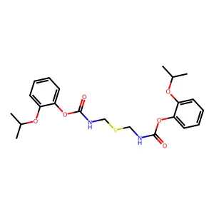 Carbamic acid, thiobis(methyl-, bis(2-(1-methylethoxy)phenyl) ester structure