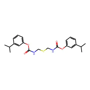 Carbamic acid, thiobis(methyl-, bis(3-(1-methylethyl)phenyl) ester structure