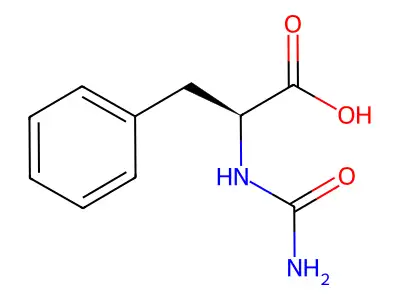 N-Carbamoylphenylalanine structure