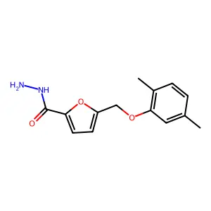 5-[(2,5-Dimethylphenoxy)methyl]furan-2-carbohydrazide structure