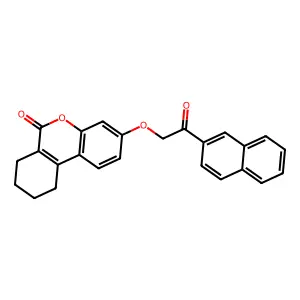 3-(2-Naphthalen-2-yl-2-oxoethoxy)-7,8,9,10-tetrahydrobenzo[c]chromen-6-one structure