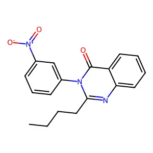 2-Butyl-3-(3-nitrophenyl)quinazolin-4-one structure