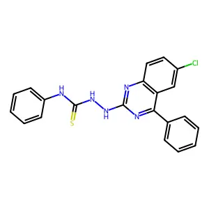 2-(6-chloro-4-phenylquinazolin-2-yl)-N-phenylhydrazinecarbothioamide structure