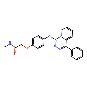 N-methyl-2-{4-[(4-phenylphthalazin-1-yl)amino]phenoxy}acetamide structure