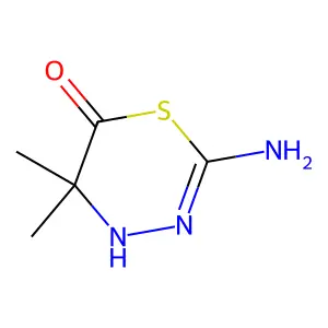 2-Imino-5,5-dimethyl-1,3,4-thiadiazinan-6-one structure