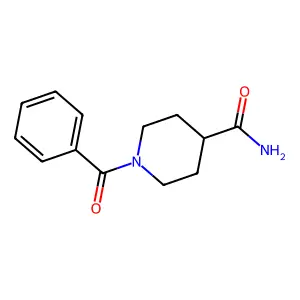 1-Benzoylpiperidine-4-carboxamide structure