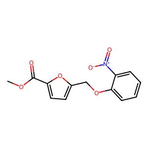 Methyl 5-[(2-nitrophenoxy)methyl]furan-2-carboxylate structure
