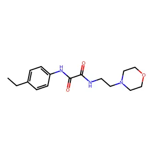 N1-(4-ethylphenyl)-N2-(2-morpholinoethyl)oxalamide structure