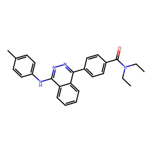 N,N-diethyl-4-[4-(4-methylanilino)phthalazin-1-yl]benzamide structure