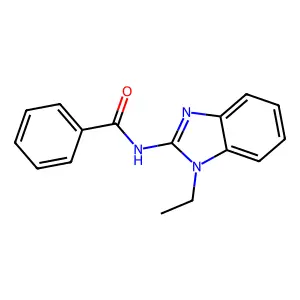 N-(1-ethylbenzimidazol-2-yl)benzamide structure
