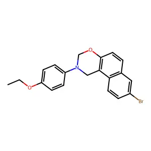 8-Bromo-2-(4-ethoxyphenyl)-1,3-dihydrobenzo[f][1,3]benzoxazine structure