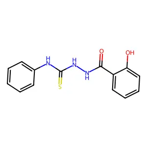 2-hydroxy-N-[(phenylcarbamothioyl)amino]benzamide structure