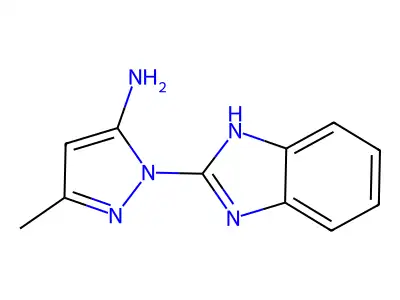 1-(1H-Benzo[d]imidazol-2-yl)-3-methyl-1H-pyrazol-5-amine structure