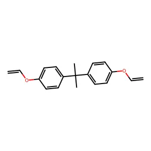 Benzene, 1,1'-(1-methylethylidene)bis(4-(ethenyloxy)- structure