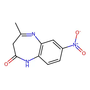 2H-1,5-Benzodiazepin-2-one, 1,3-dihydro-4-methyl-7-nitro- structure