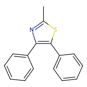 2-Methyl-4,5-diphenylthiazole structure