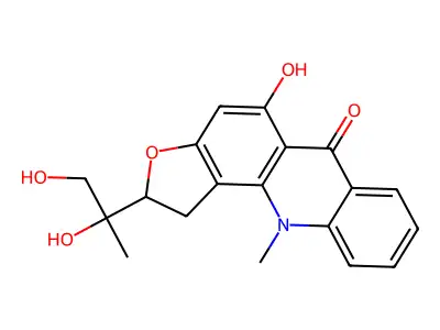 Gravacridonediol structure