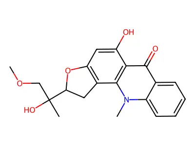 Gravacridonediol methyl ether structure