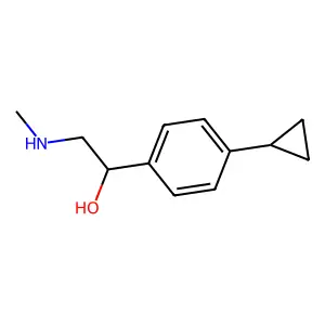 1-(4-Cyclopropylphenyl)-2-(methylamino)ethan-1-ol structure