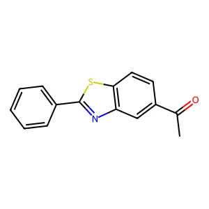 Benzothiazole, 5-acetyl-2-phenyl- structure