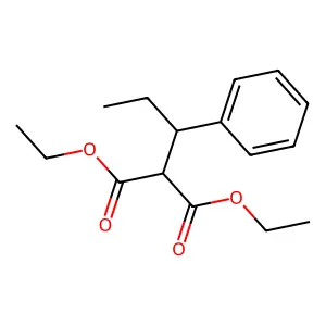 Diethyl 2-(1-phenylpropyl)malonate structure
