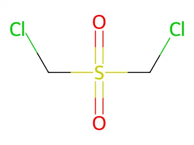Bis(chloromethyl) sulfone structure