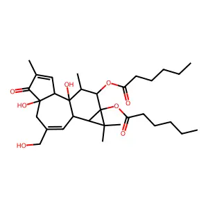 Phorbol 12,13-dihexanoate structure