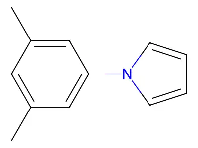 1-(3,5-dimethylphenyl)-1H-pyrrole structure