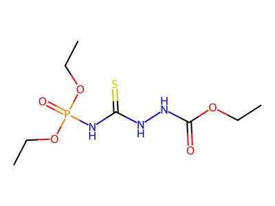 ethyl N-(diethoxyphosphorylcarbamothioylamino)carbamate structure