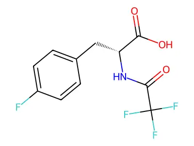 3-(4-Fluorophenyl)-2-[(2,2,2-trifluoroacetyl)amino]propanoic acid structure