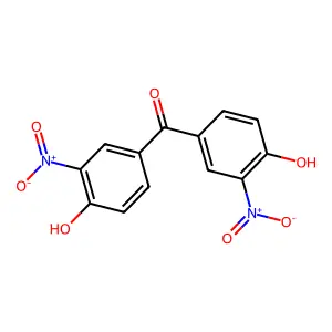 4,4'-Dihydroxy-3,3'-dinitrobenzophenone structure
