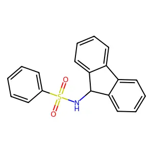 N-(9H-fluoren-9-yl)benzenesulfonamide structure