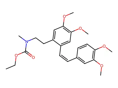 ethyl N-[2-[2-[(Z)-2-(3,4-dimethoxyphenyl)ethenyl]-4,5-dimet structure