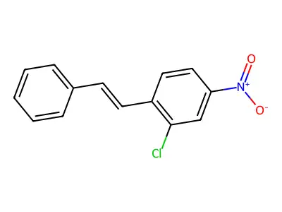 2-Chloro-4-nitro-1-(2-phenylethenyl)benzene structure