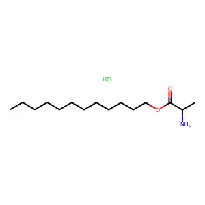 Alanine, dodecyl ester, hydrochloride structure